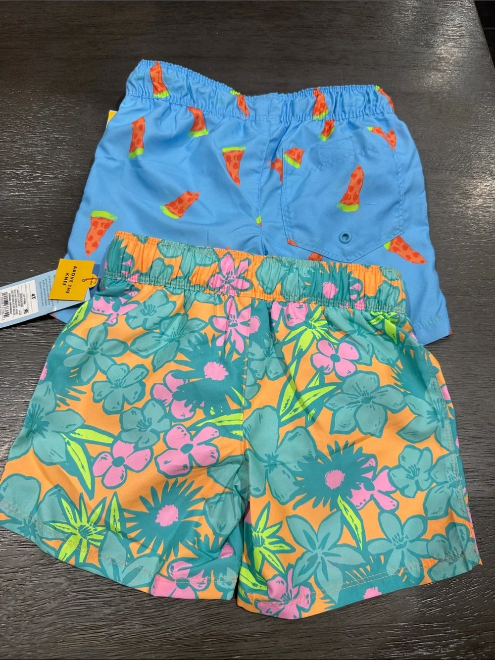 Pack 2 Swim Shorts Blue & Orange Floral - Cat & Jack